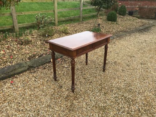 ANTIQUE FRENCH MAHOGANY WRITING TABLE - ADDITIONAL PHOTO 20