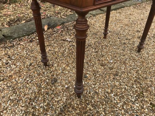 ANTIQUE FRENCH MAHOGANY WRITING TABLE - ADDITIONAL PHOTO 21