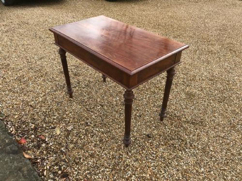 ANTIQUE FRENCH MAHOGANY WRITING TABLE - ADDITIONAL PHOTO 22