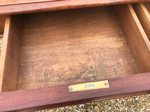 ANTIQUE FRENCH MAHOGANY WRITING TABLE - ADDITIONAL PHOTO 25