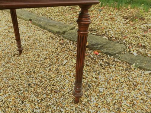 ANTIQUE FRENCH MAHOGANY WRITING TABLE - ADDITIONAL PHOTO 27