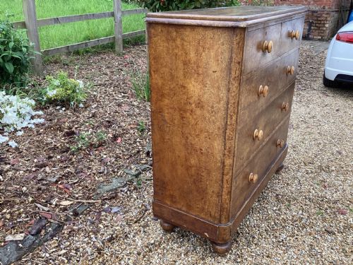 VICTORIAN PINE CHEST OF DRAWERS - ADDITIONAL PHOTO 4