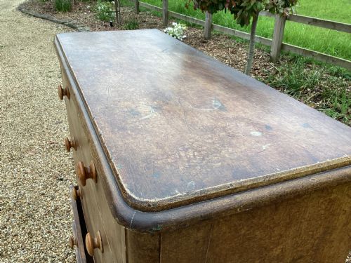 VICTORIAN PINE CHEST OF DRAWERS - ADDITIONAL PHOTO 10