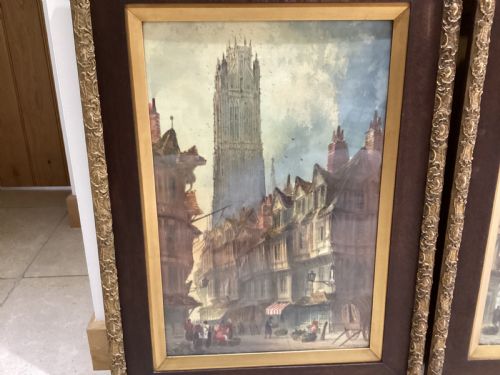 ANTIQUE PAUL BRADDON PAIR OF WATER COLOURS - ADDITIONAL PHOTO 1