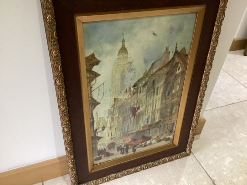 ANTIQUE PAUL BRADDON PAIR OF WATER COLOURS - ADDITIONAL PHOTO 6