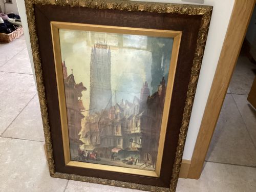 ANTIQUE PAUL BRADDON PAIR OF WATER COLOURS - ADDITIONAL PHOTO 9