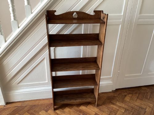 antique liberty style arts and crafts oak bookcase - CATEGORY: ANTIQUE BOOKCASES - DATED EDWARDIAN