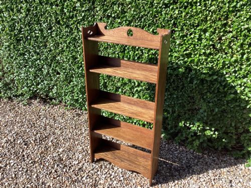 ANTIQUE LIBERTY STYLE ARTS AND CRAFTS OAK BOOKCASE - ADDITIONAL PHOTO 5