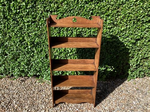ANTIQUE LIBERTY STYLE ARTS AND CRAFTS OAK BOOKCASE - ADDITIONAL PHOTO 6