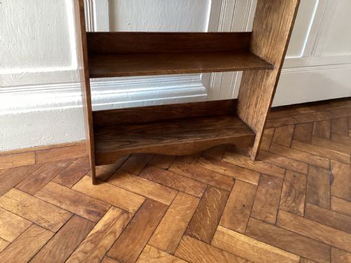 ANTIQUE LIBERTY STYLE ARTS AND CRAFTS OAK BOOKCASE - ADDITIONAL PHOTO 7