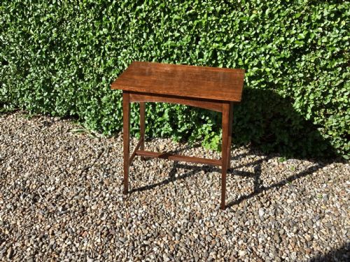 ANTIQUE LIBERTY STYLE OAK SIDE TABLE - ADDITIONAL PHOTO 6