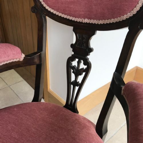 VICTORIAN PARLOUR BOUDOIR CHAIR - ADDITIONAL PHOTO 8