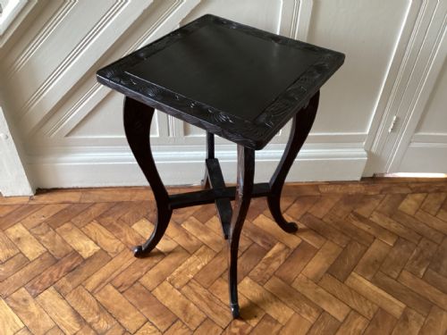 A LIBERTY AND CO JAPANESE CARVED SIDE TABLE - ADDITIONAL PHOTO 1
