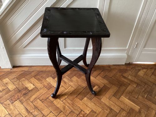 A LIBERTY AND CO JAPANESE CARVED SIDE TABLE - ADDITIONAL PHOTO 2