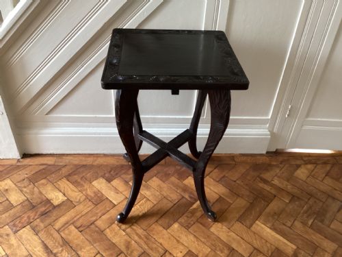 A LIBERTY AND CO JAPANESE CARVED SIDE TABLE - ADDITIONAL PHOTO 3
