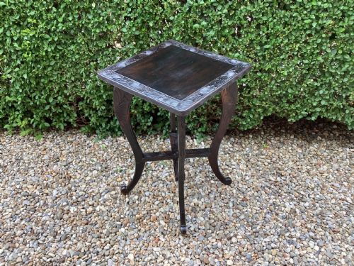 A LIBERTY AND CO JAPANESE CARVED SIDE TABLE - ADDITIONAL PHOTO 8