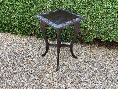 A LIBERTY AND CO JAPANESE CARVED SIDE TABLE - ADDITIONAL PHOTO 13