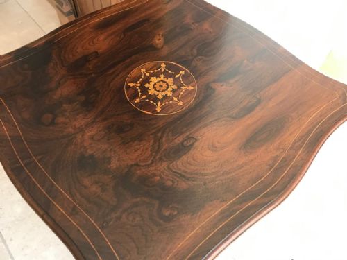 VICTORIAN ROSEWOOD SIDE TABLE - ADDITIONAL PHOTO 1
