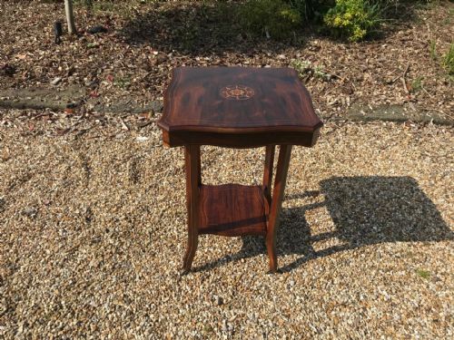 VICTORIAN ROSEWOOD SIDE TABLE - ADDITIONAL PHOTO 4