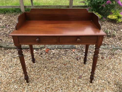 VICTORIAN MAHOGANY WASHSTANDWRITING DESK - ADDITIONAL PHOTO 3