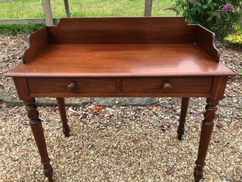 VICTORIAN MAHOGANY WASHSTANDWRITING DESK - ADDITIONAL PHOTO 6