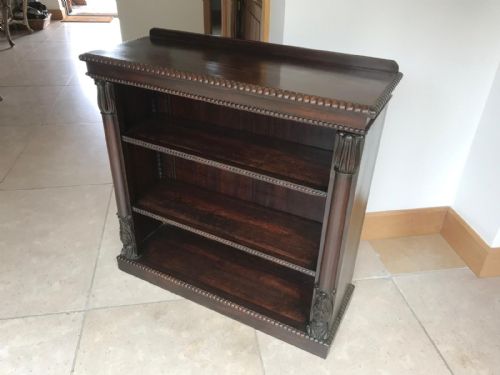 GEORGIAN ROSEWOOD OPEN BOOKCASE - ADDITIONAL PHOTO 2