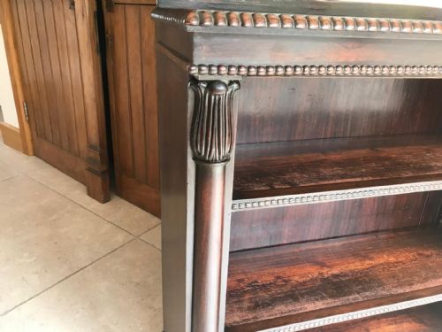 GEORGIAN ROSEWOOD OPEN BOOKCASE - ADDITIONAL PHOTO 4
