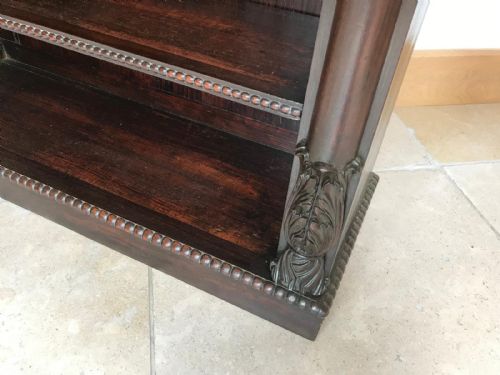GEORGIAN ROSEWOOD OPEN BOOKCASE - ADDITIONAL PHOTO 5