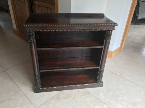 GEORGIAN ROSEWOOD OPEN BOOKCASE - ADDITIONAL PHOTO 7