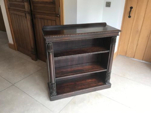 GEORGIAN ROSEWOOD OPEN BOOKCASE - ADDITIONAL PHOTO 9
