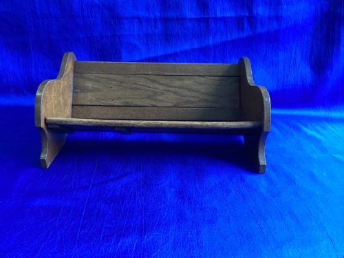 ANTIQUE OAK EXTENDING BOOK SLIDE - ADDITIONAL PHOTO 1