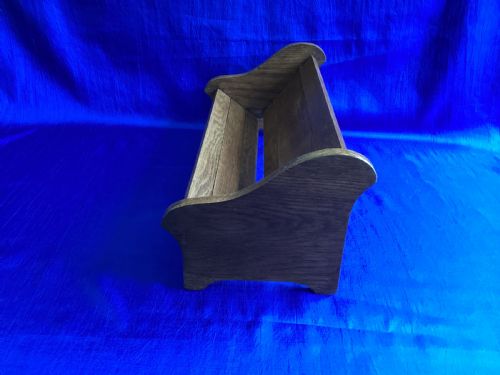 ANTIQUE OAK EXTENDING BOOK SLIDE - ADDITIONAL PHOTO 5