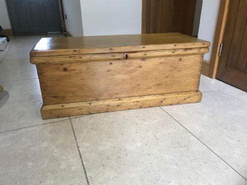 victorian pine tool chest box - CATEGORY: ANTIQUE CHESTS - DATED VICTORIAN