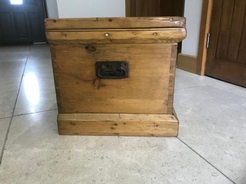 VICTORIAN PINE TOOL CHEST BOX - ADDITIONAL PHOTO 5
