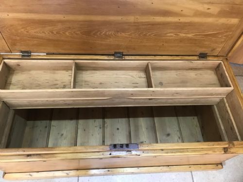 VICTORIAN PINE TOOL CHEST BOX - ADDITIONAL PHOTO 7