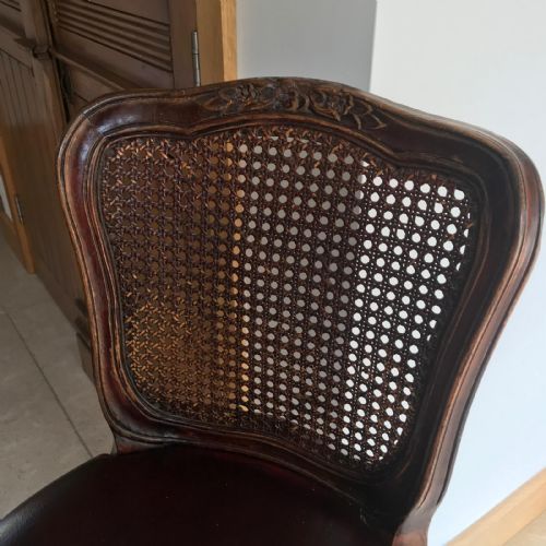 ANTIQUE FRENCH REVOLVING BAR STOOL - ADDITIONAL PHOTO 1