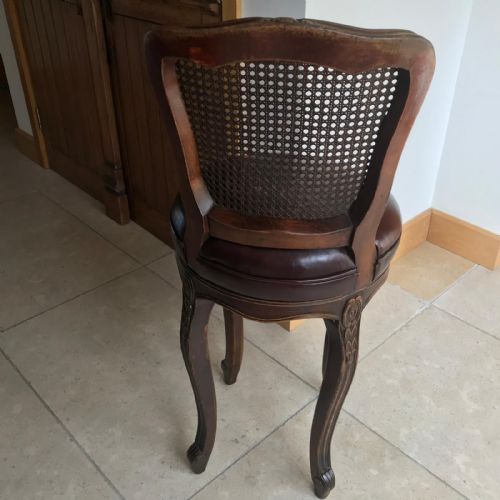 ANTIQUE FRENCH REVOLVING BAR STOOL - ADDITIONAL PHOTO 2