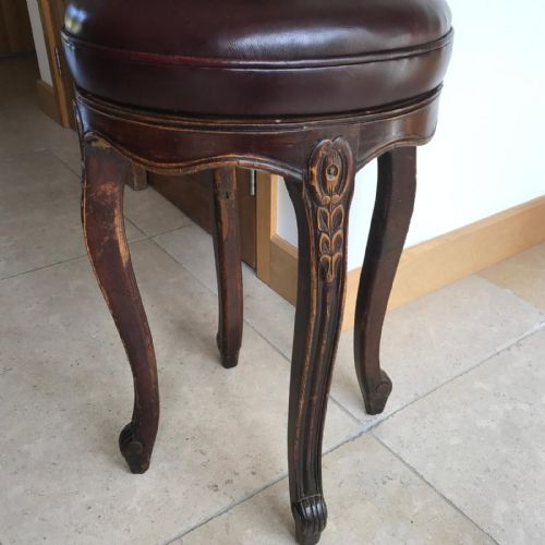ANTIQUE FRENCH REVOLVING BAR STOOL - ADDITIONAL PHOTO 4