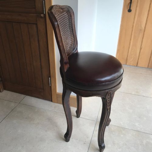 ANTIQUE FRENCH REVOLVING BAR STOOL - ADDITIONAL PHOTO 8