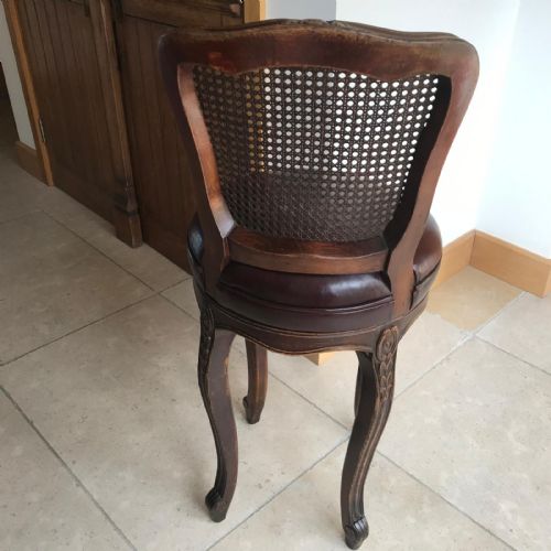ANTIQUE FRENCH REVOLVING BAR STOOL - ADDITIONAL PHOTO 10