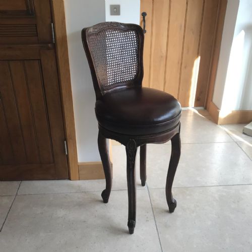 ANTIQUE FRENCH REVOLVING BAR STOOL - ADDITIONAL PHOTO 12