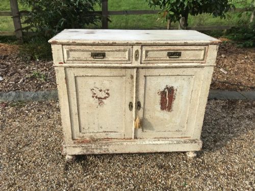 antique french shabby chic oak cupboard - CATEGORY: ANTIQUE CUPBOARDS - DATED 19TH CENTURY