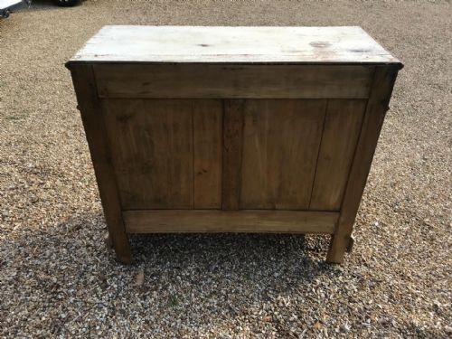 ANTIQUE FRENCH SHABBY CHIC OAK CUPBOARD - ADDITIONAL PHOTO 8