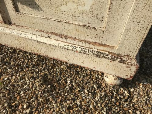 ANTIQUE FRENCH SHABBY CHIC OAK CUPBOARD - ADDITIONAL PHOTO 15