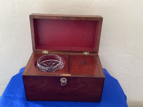 GEORGIAN MAHOGANY TEA CADDY - ADDITIONAL PHOTO 8