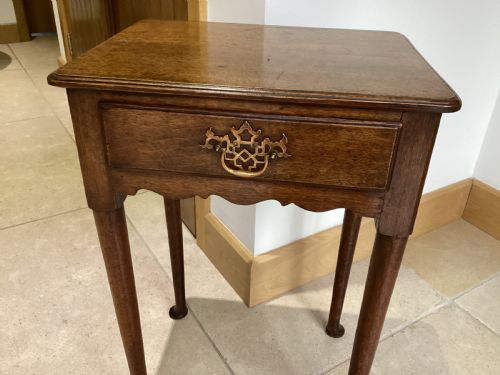 GEORGIAN COUNTRY OAK SIDE TABLE - ADDITIONAL PHOTO 4