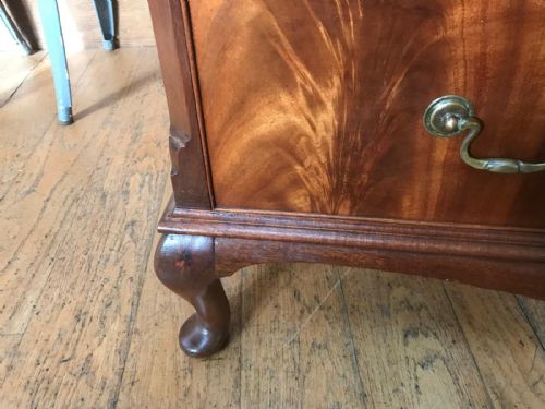 ANTIQUE MAHOGANY CHEST OF DRAWERS - ADDITIONAL PHOTO 9
