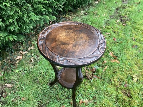 ANTIQUE LIBERTY AND CO SIDE TABLE - ADDITIONAL PHOTO 1