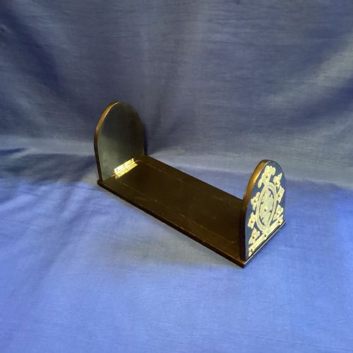 VICTORIAN EBONY AND BRASS EXTENDING BOOK REST - ADDITIONAL PHOTO 6