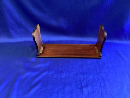 VICTORIAN MAHOGANY AND BRASS GOTHIC REVIVAL EXTENDING BOOK REST - ADDITIONAL PHOTO 3
